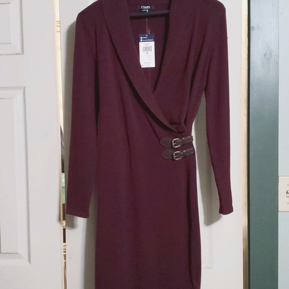 Chaps lightweight sweater dress, soft material,